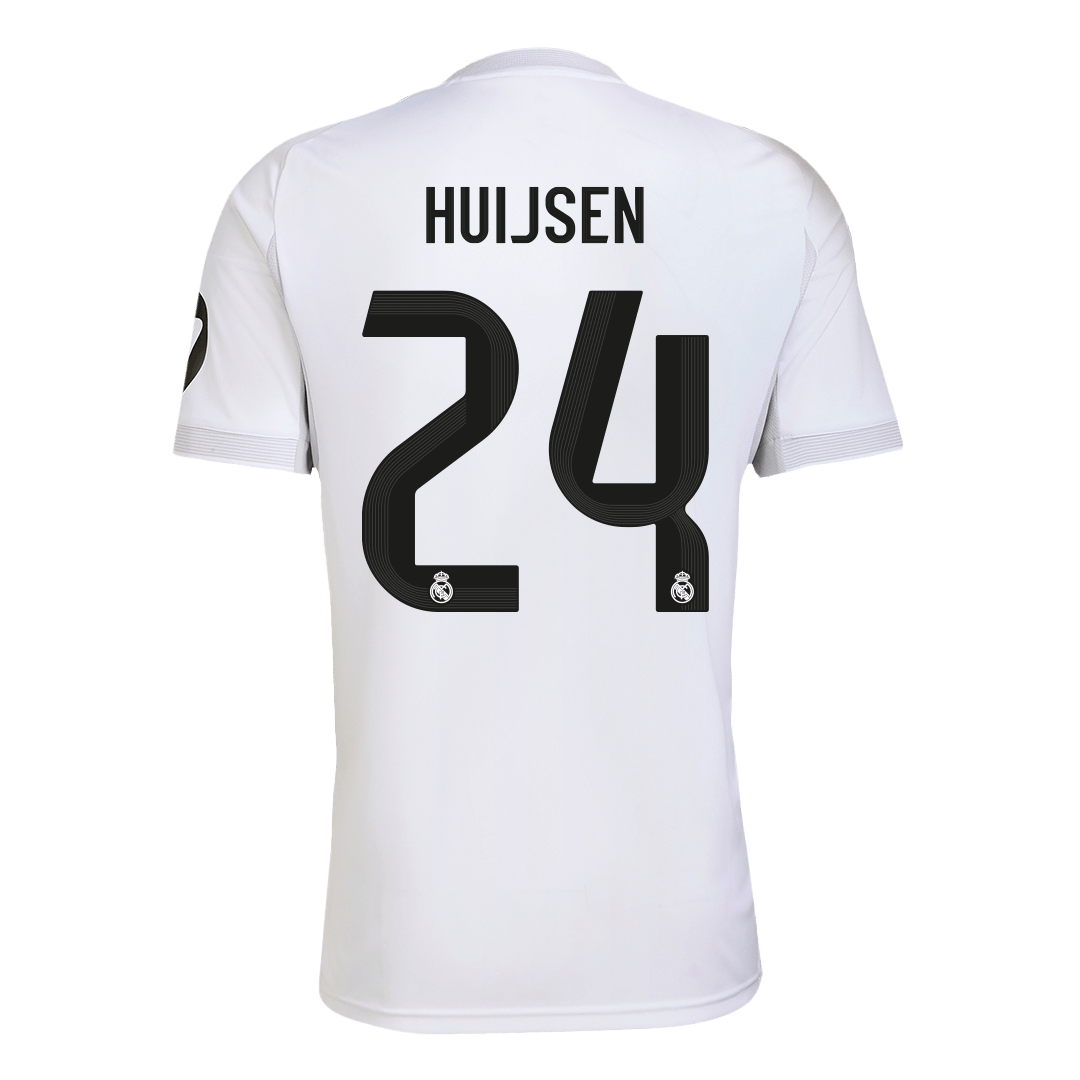 HUIJSEN #24 Real Madrid Mens Home Soccer Jersey 2025/26 White [PREMIUM]