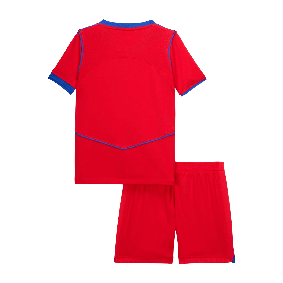 PSG Kids Third Away Soccer Kit 2025/26 Red