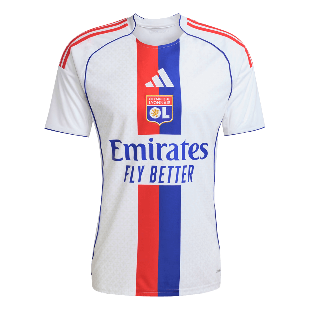 Olympique Lyonnais Mens Home Soccer Jersey 2025/26 White