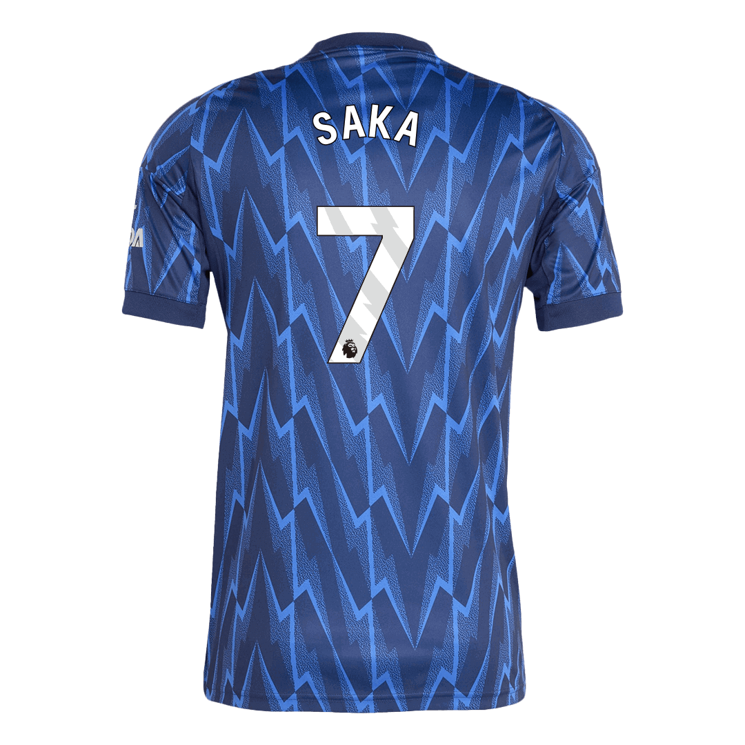 SAKA #7 Arsenal Mens Away Soccer Jersey 2025/26 Blue