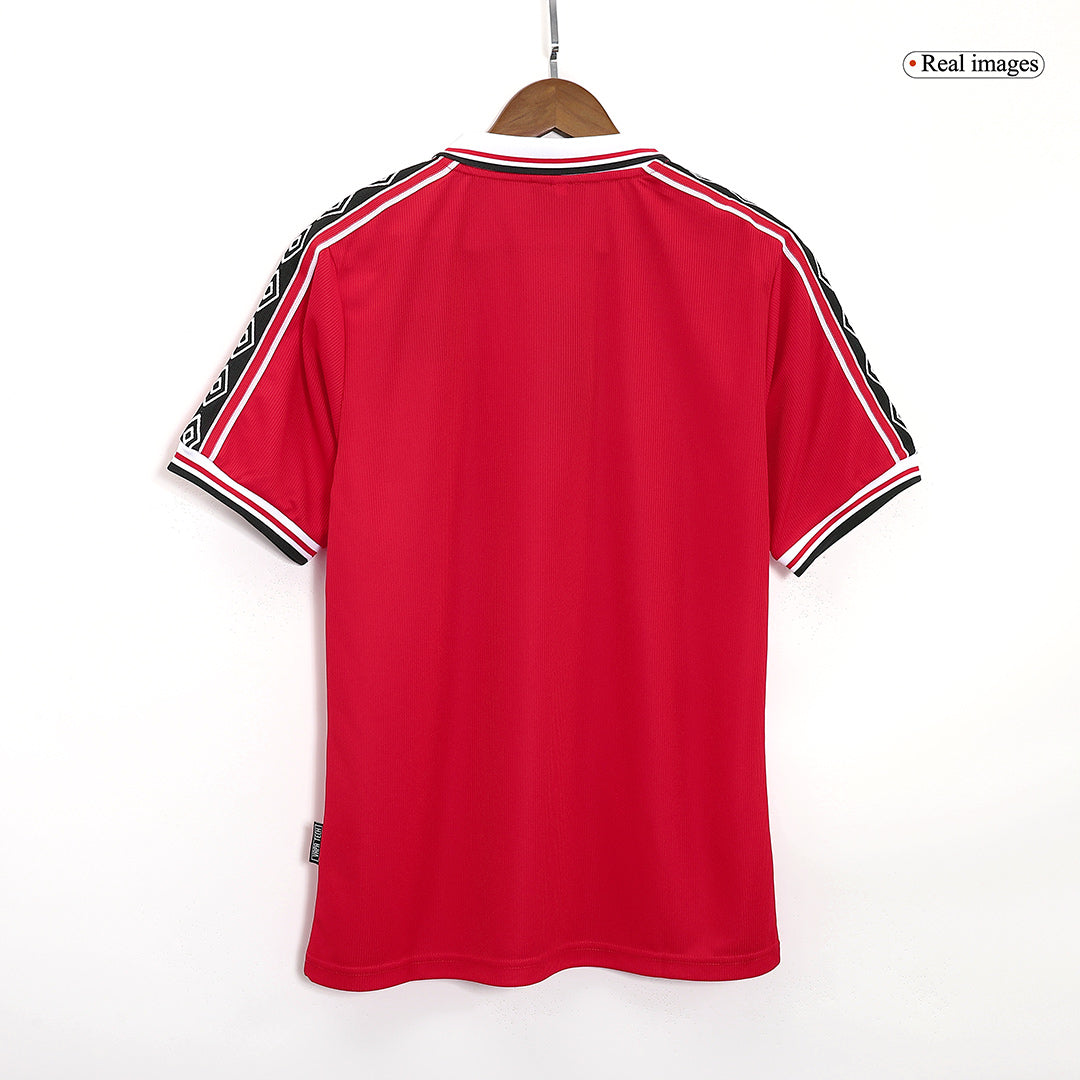 Retro Manchester United Mens Home Soccer Jersey 98/00 Red