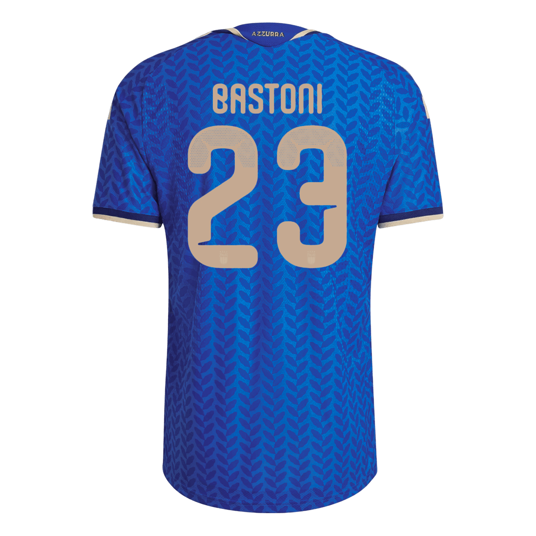 BASTONI #23 Italy Mens Home Soccer Jersey World Cup 2026 Blue - Player Version