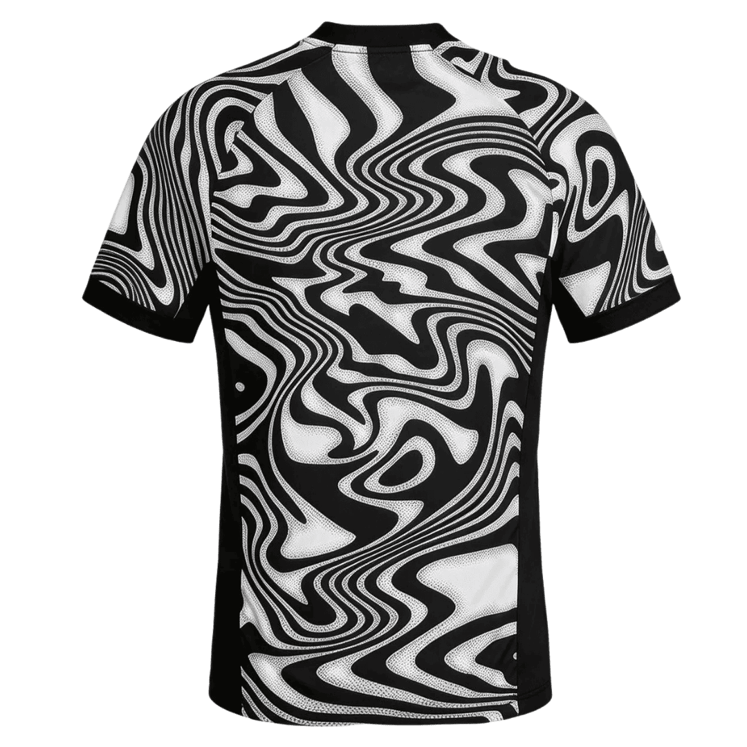 Brazil Mens Soccer Jersey World Cup 2026 Black &White