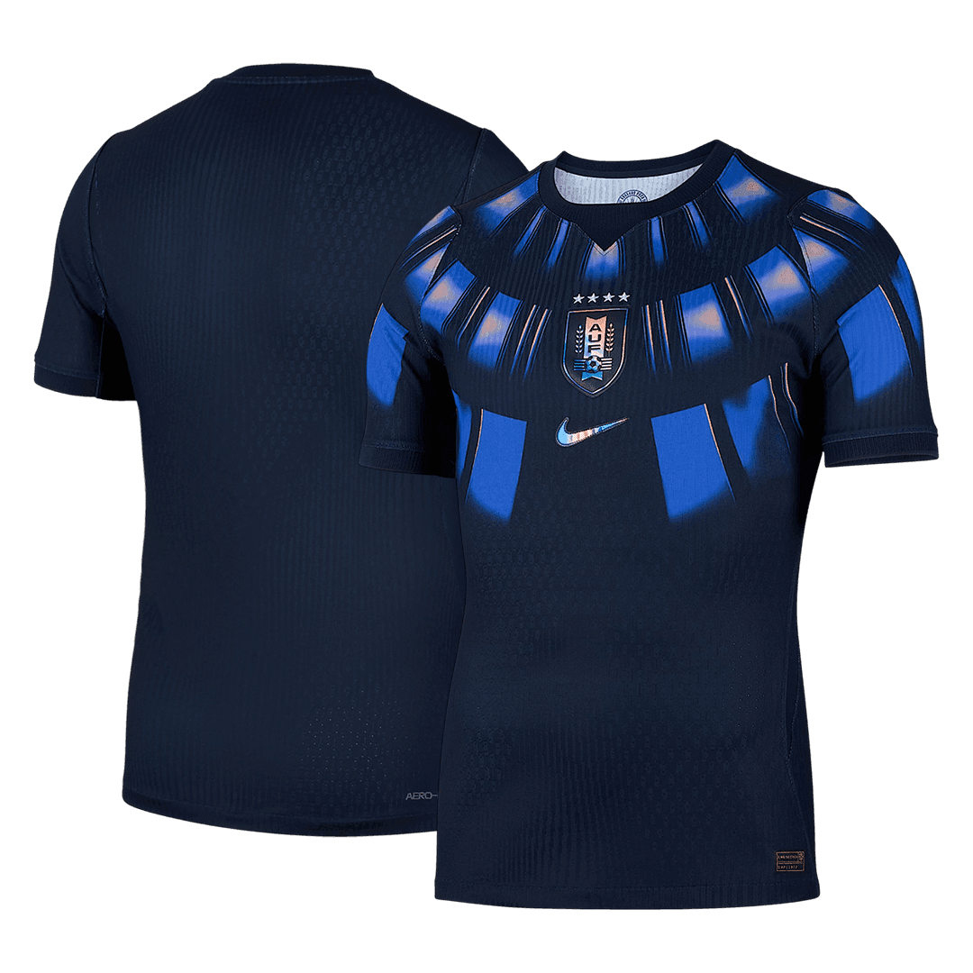 Uruguay Mens Away Soccer Jersey World Cup 2026 Dark Blue - Player Version
