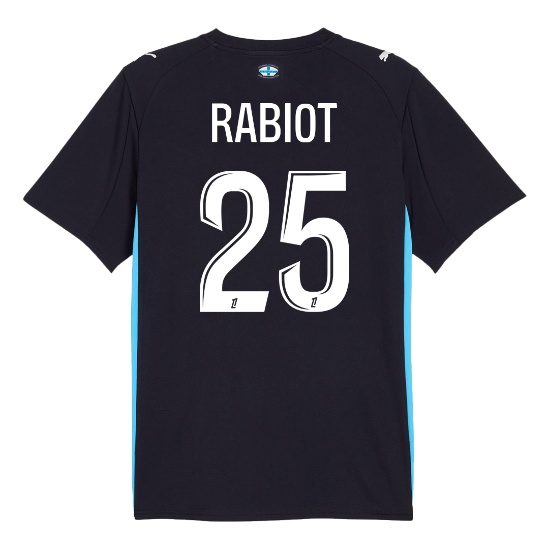 RABIOT #25 Marseille Mens Away Soccer Jersey 2025/26 Navy