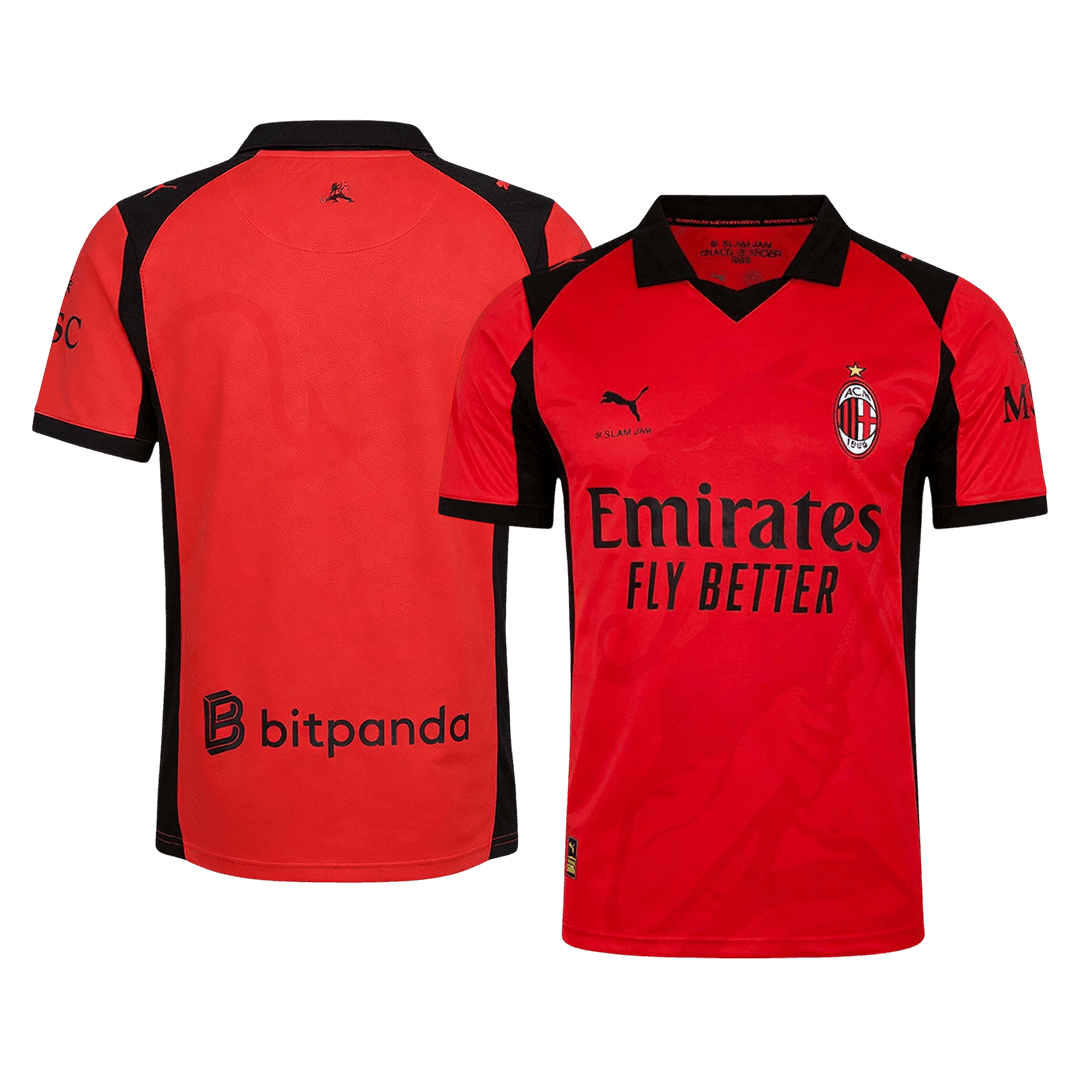 AC Milan Mens Soccer Jersey 2025/26 Red