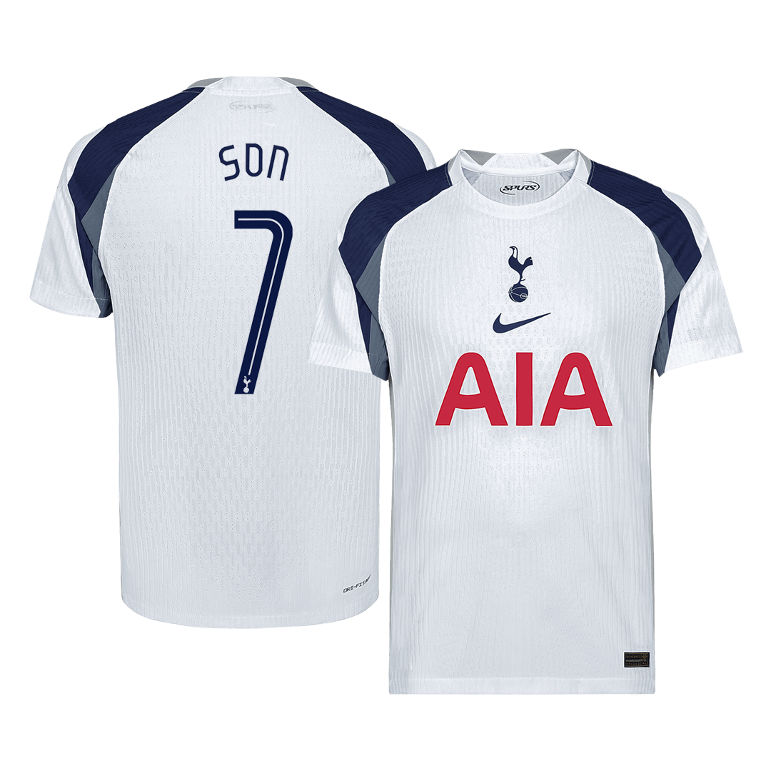 SON #7 Tottenham Hotspur Mens Home Soccer Jersey UCL 2025/26 White - Player Version