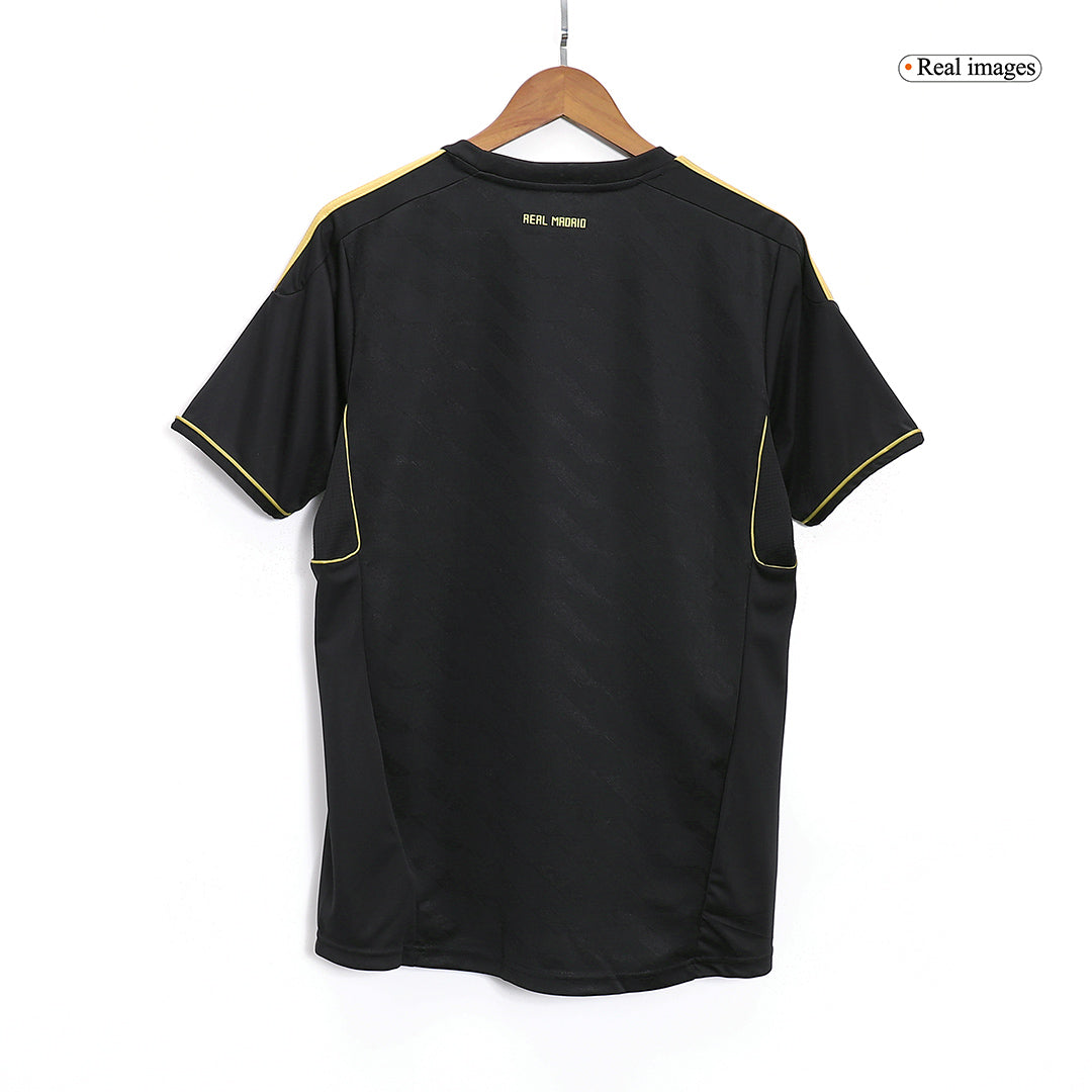 Retro Real Madrid Mens Away Soccer Jersey 2011/12 Black