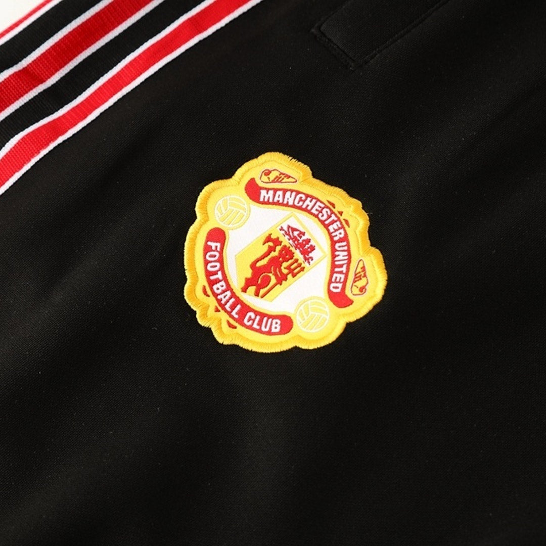 Manchester United Mens Training Tracksuit Kit 2025/26 Red&Black