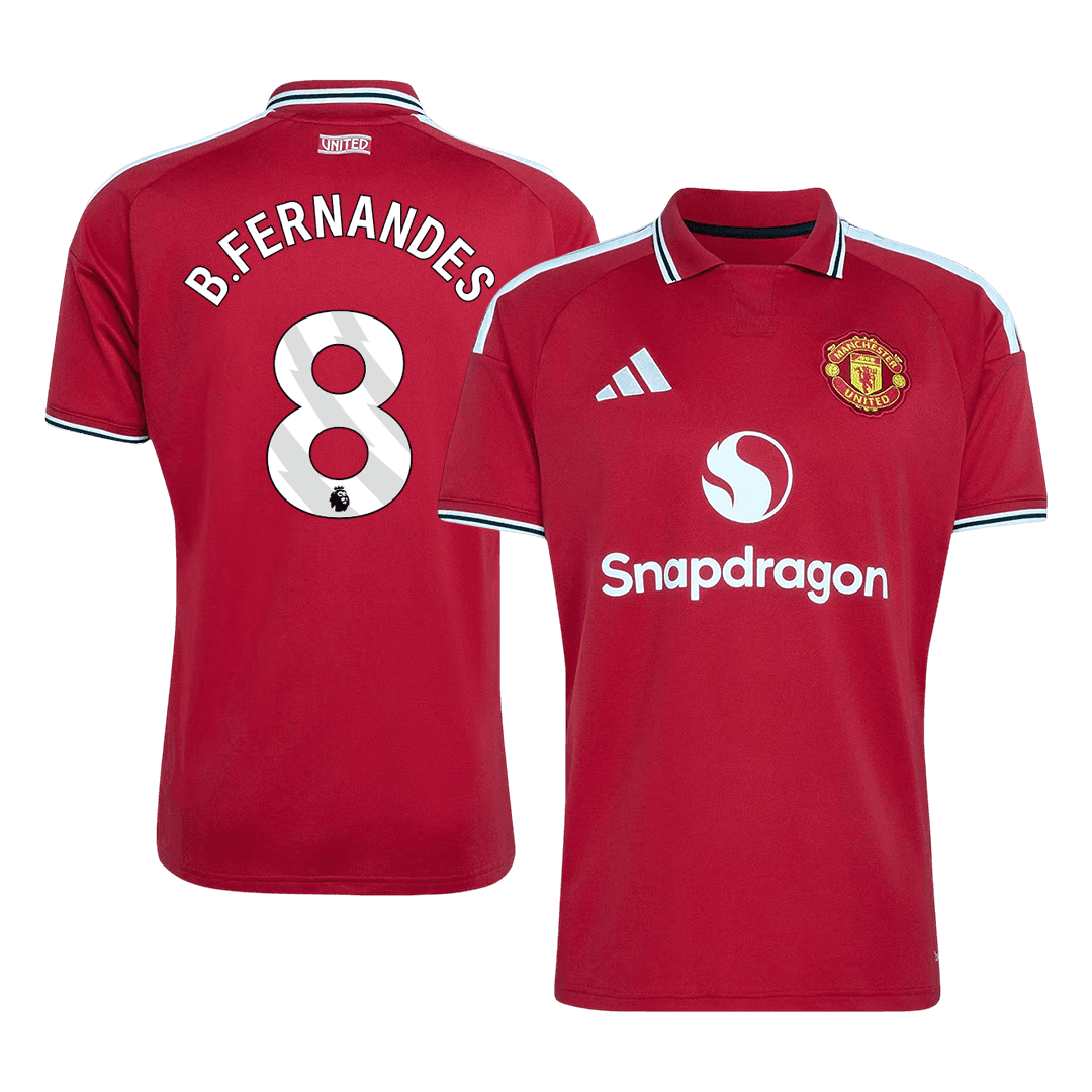 B.FERNANDES #8 Manchester United Mens Home Soccer Jersey 2026/27 Red