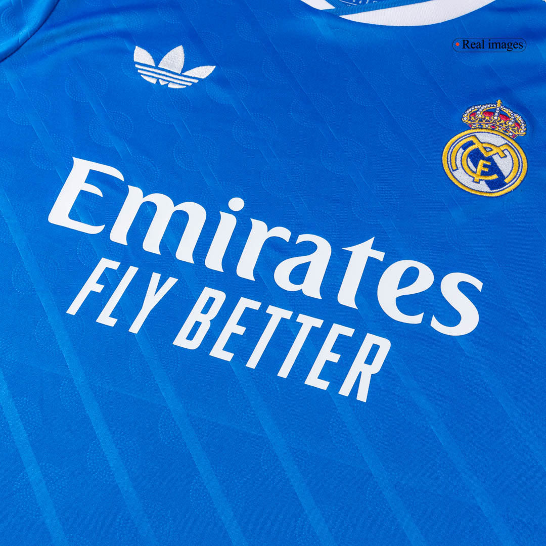 TCHOUAMENI #14 Real Madrid Mens Third Away Soccer Jersey 2025/26 Blue