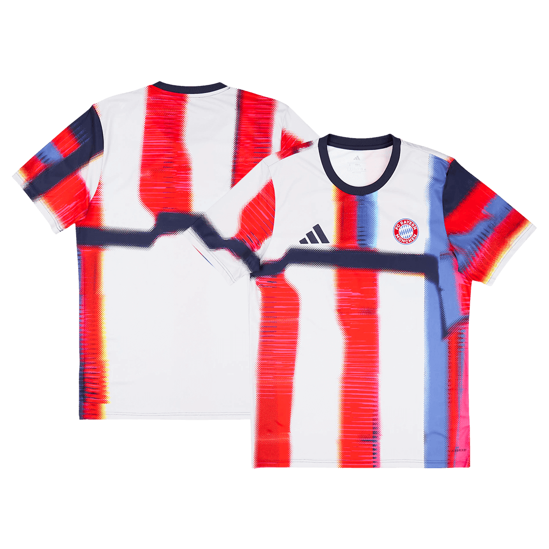 Bayern Munich Mens Pre-Match Soccer Jersey 2025/26 Red&White