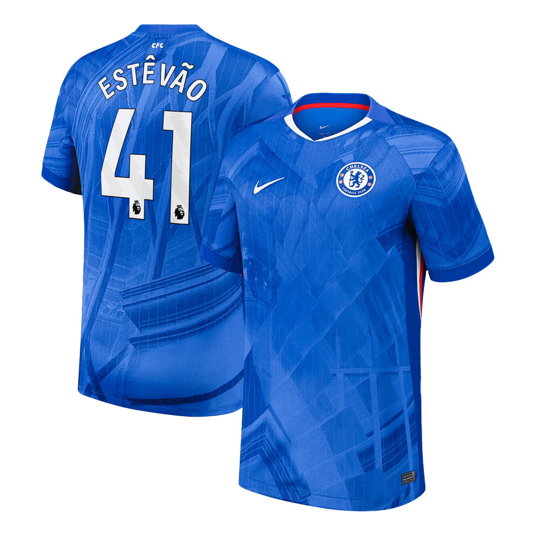 ESTÊVÃO #41 Chelsea Mens Home Soccer Jersey 2025/26 Blue [PREMIUM]