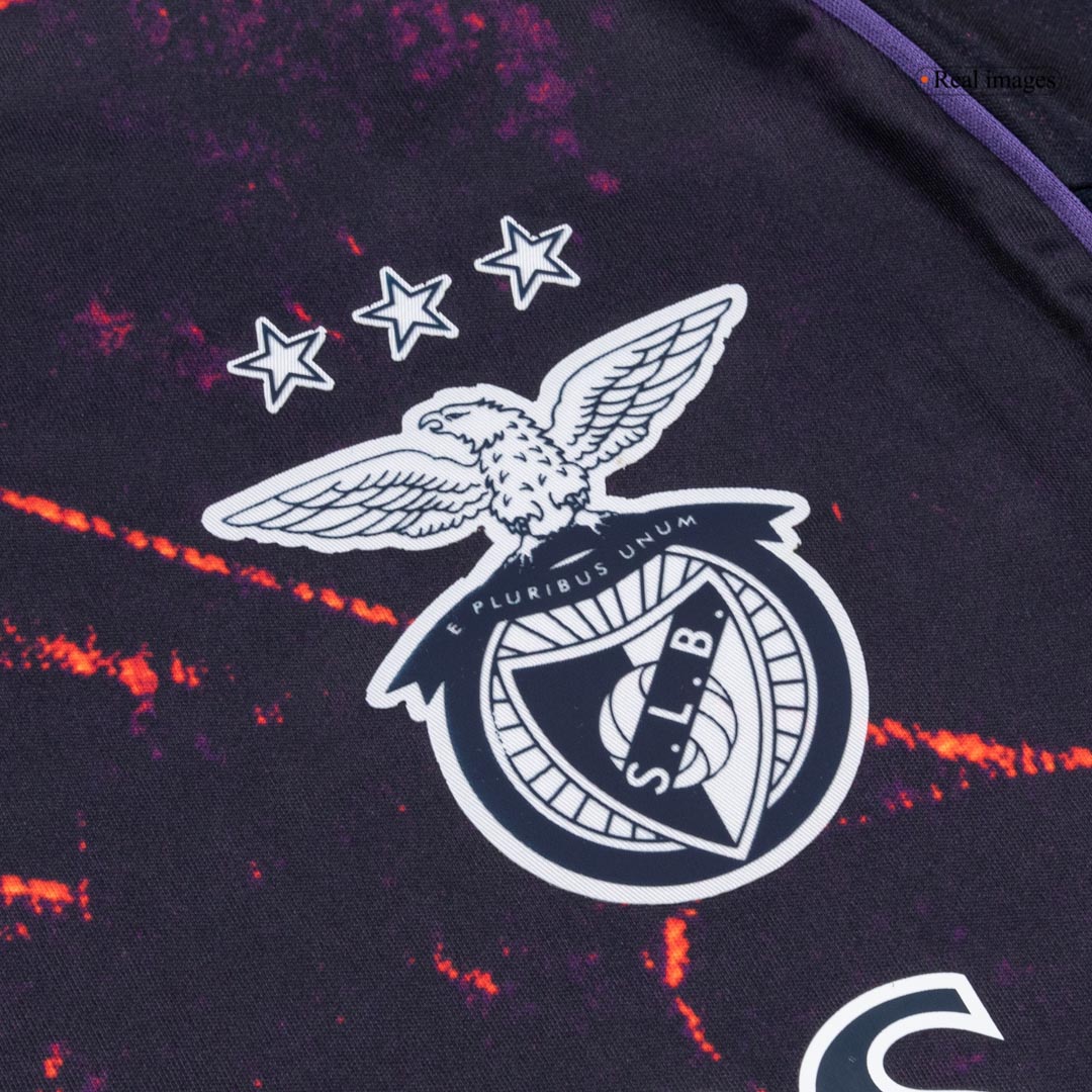 Benfica Mens Fourth Away Soccer Jersey 2025/26 Navy
