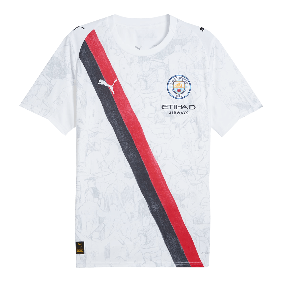 RODRIGO #16 Manchester City Mens Soccer Jersey World Cup KidSuper 2025/26 White