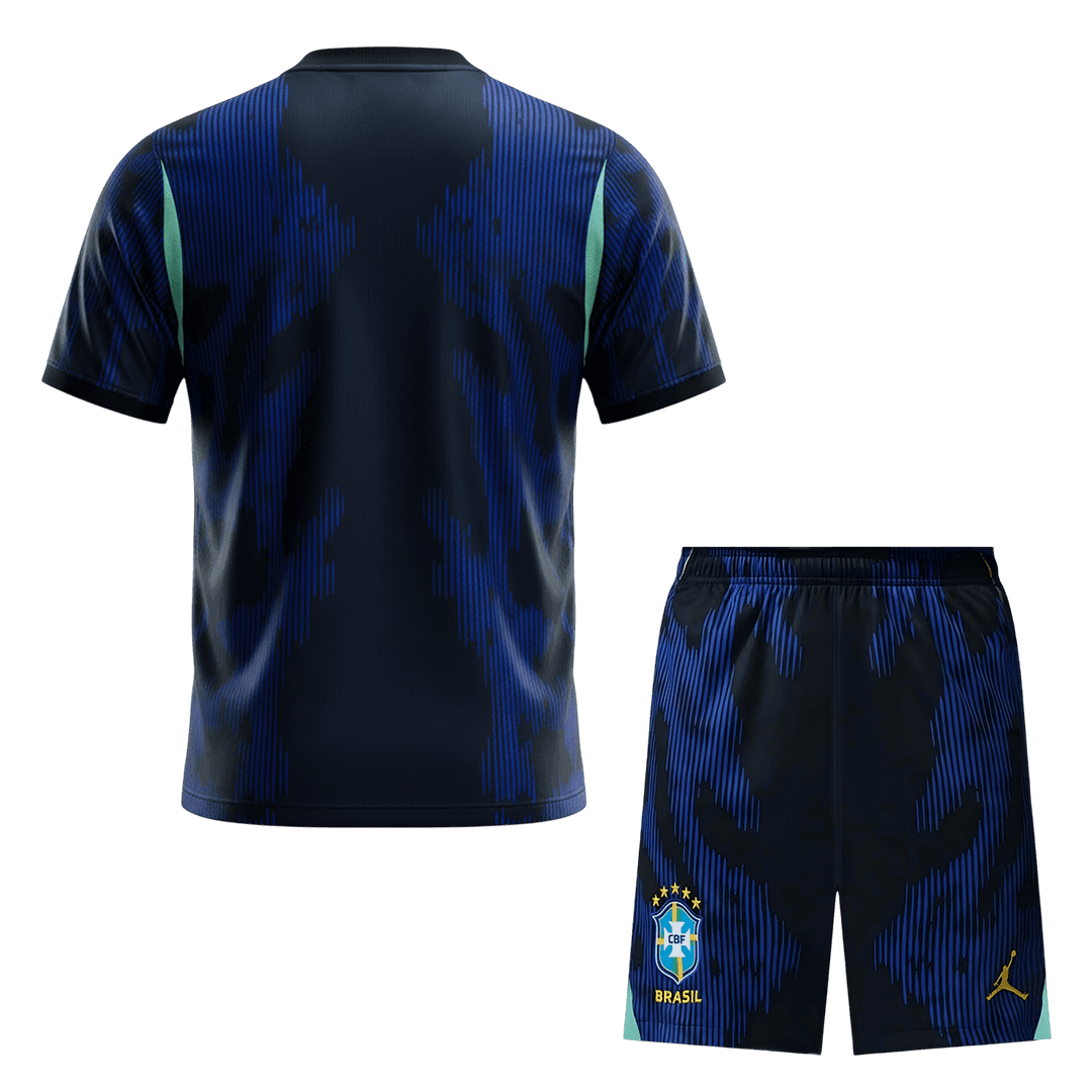 Brazil Mens Away Soccer Kit World Cup 2026 Blue