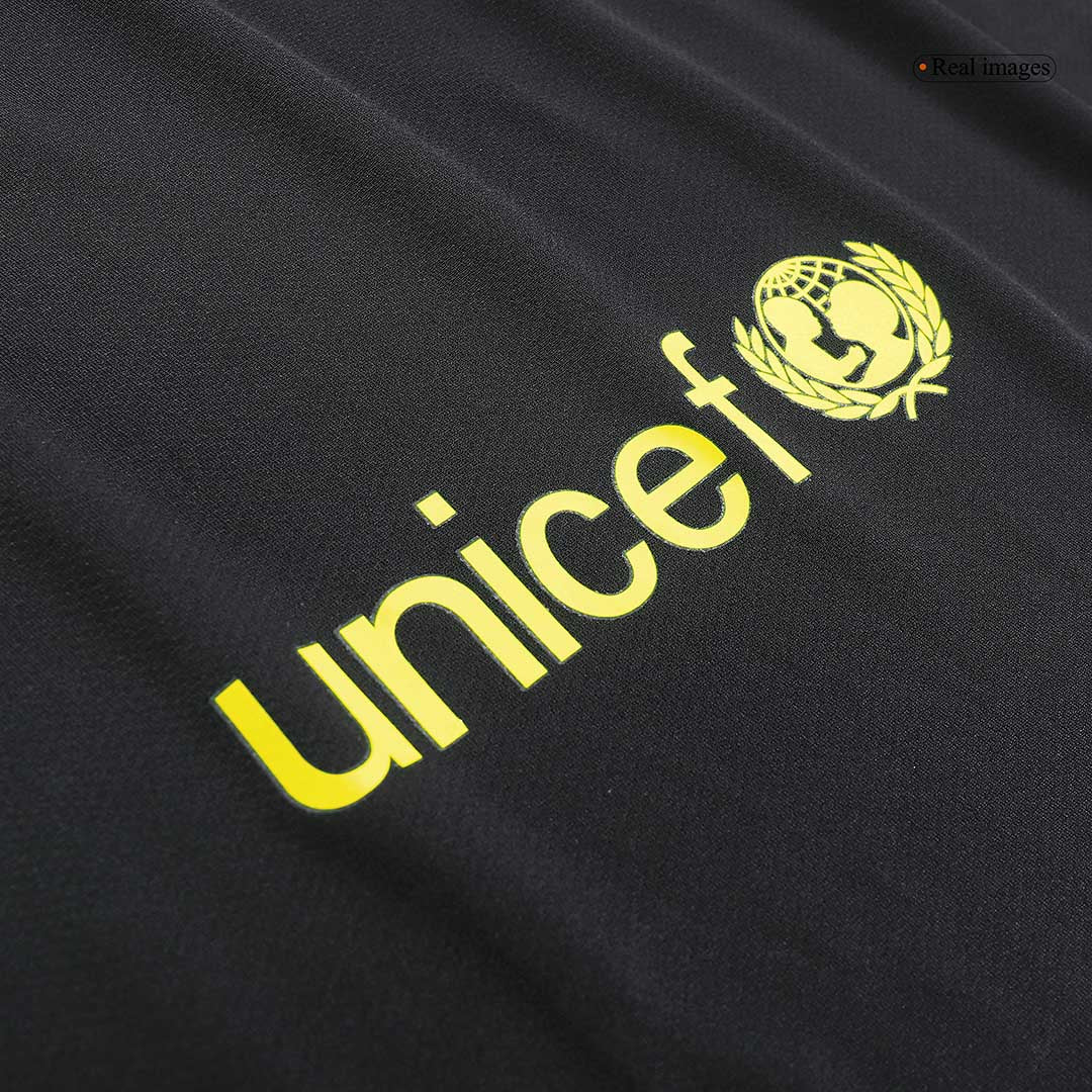 Retro Barcelona Mens Third Away Soccer Jersey 2013/14 Black