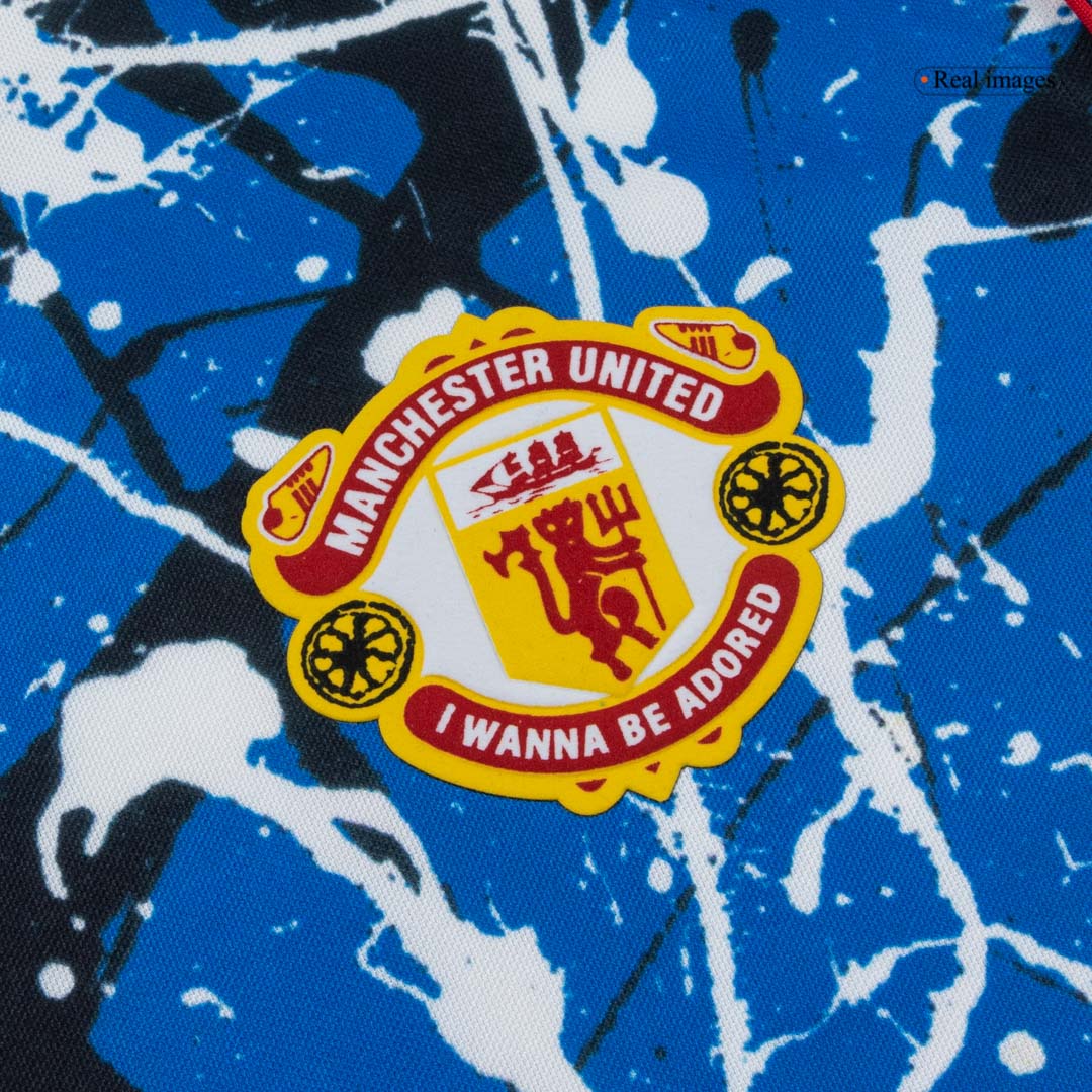 Manchester United Mens Long Sleeve Soccer Jersey 2025/26 Blue