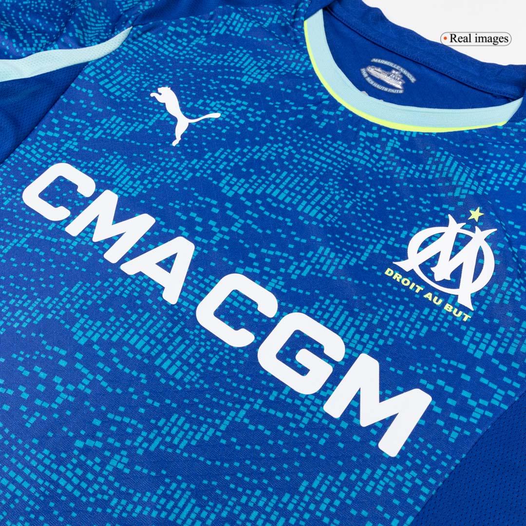 Marseille Mens Third Away Soccer Jersey 2025/26 Blue - Player Version