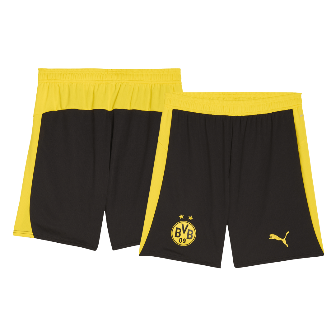 Borussia Dortmund Mens Home Soccer Shorts 2025/26 Black