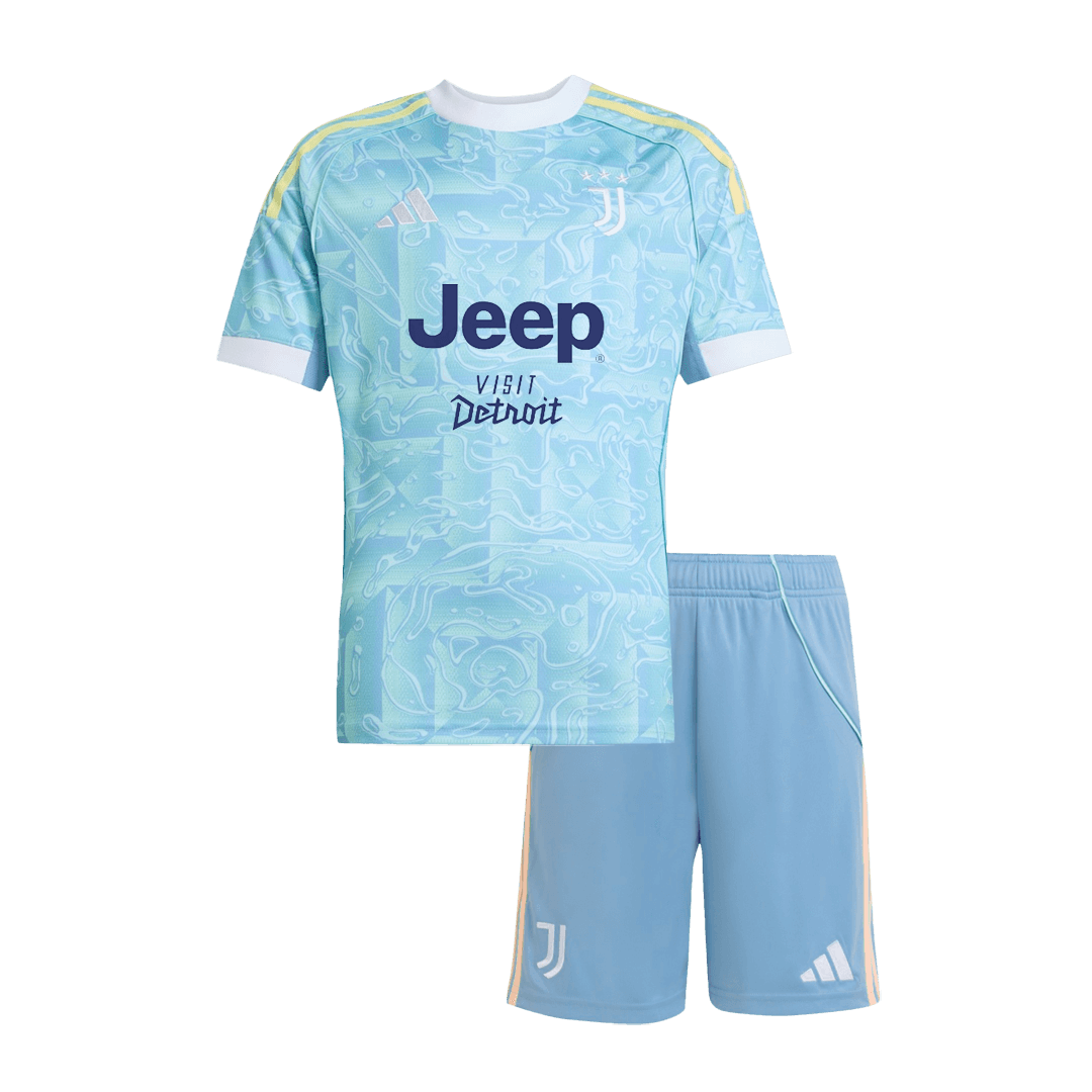 Juventus Kids Away Soccer Kit 2025/26 Blue