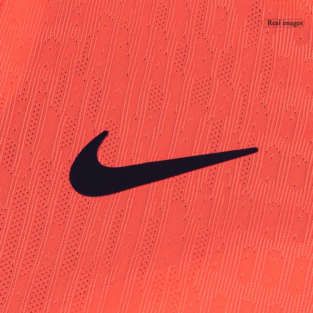F.DE JONG #21 Barcelona Mens Third Away Soccer Jersey UCL 2025/26 Orange - Player Version