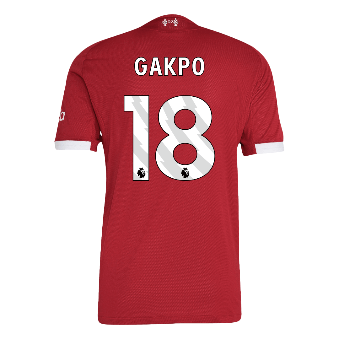 GAKPO #18 Liverpool Mens Home Soccer Jersey 2025/26 Red - Player Version
