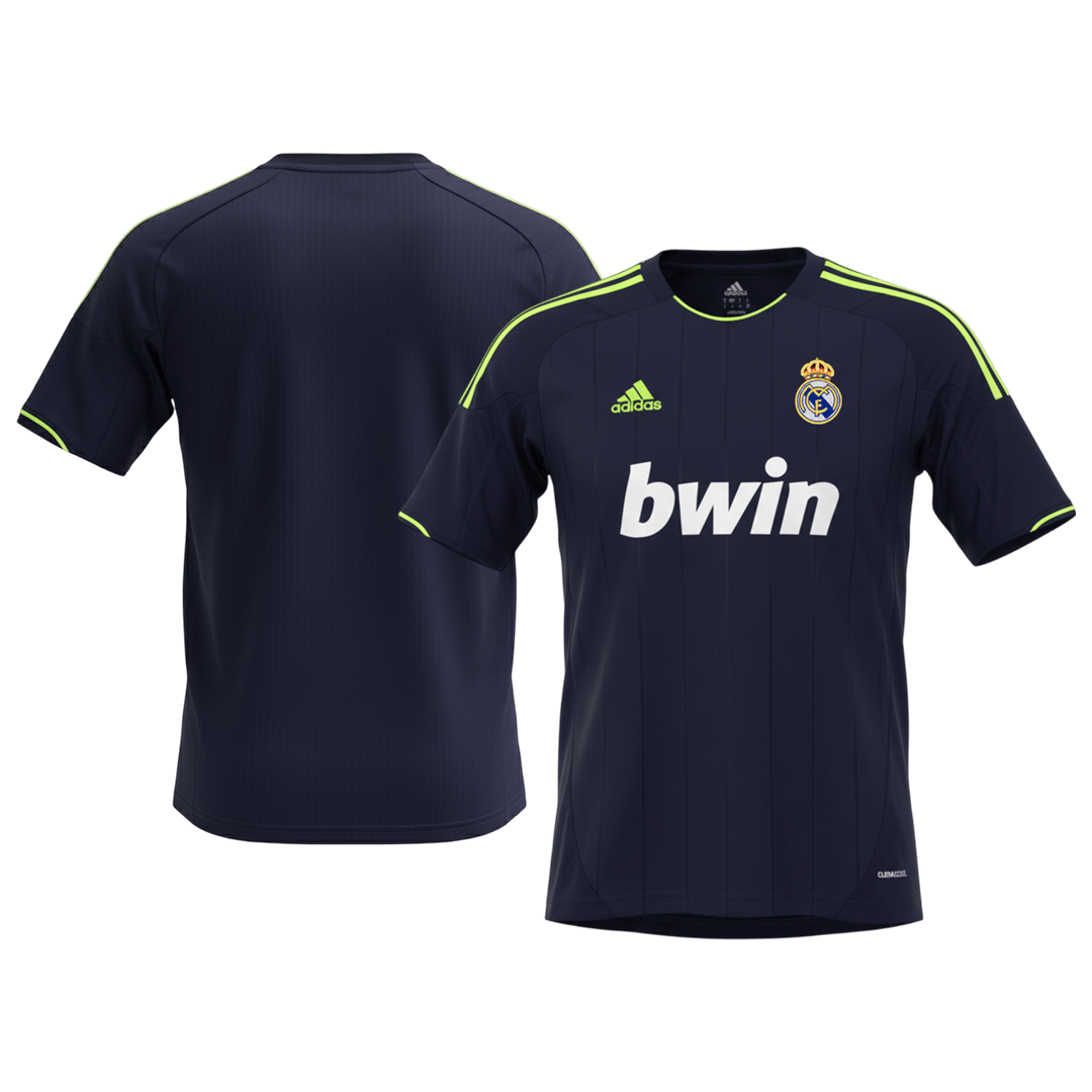 Retro Real Madrid Mens Away Soccer Jersey 2012/13 Black