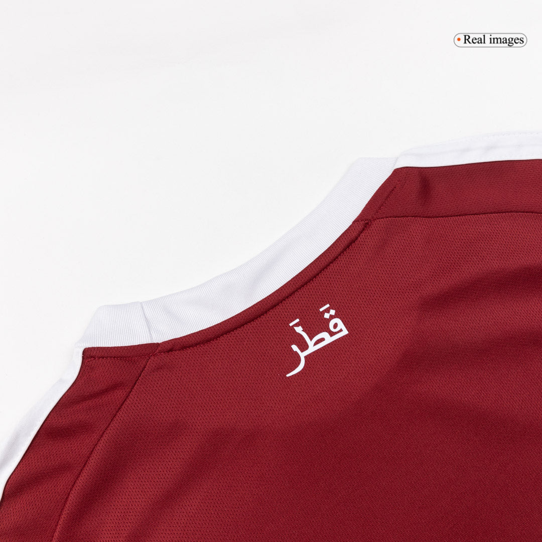Qatar Mens Home Soccer Jersey World Cup 2026 Red