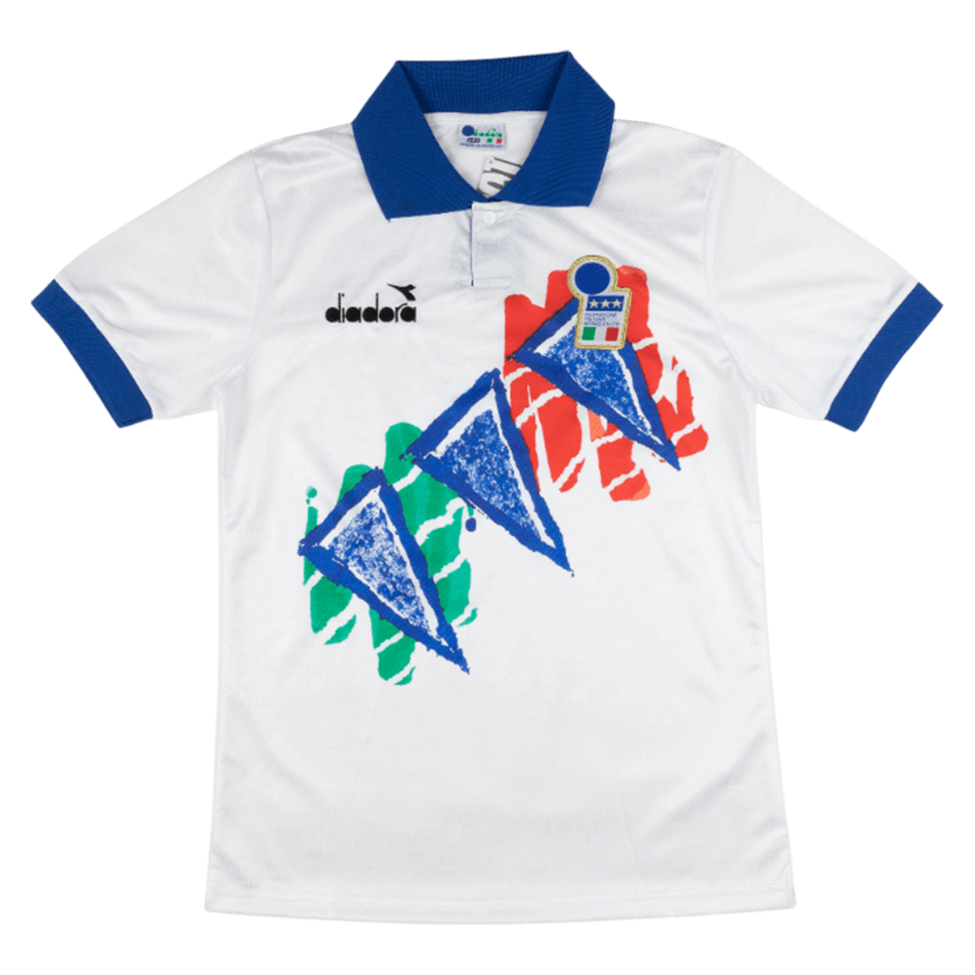 Retro Italy Mens Pre-Match Soccer Jersey 1994 White