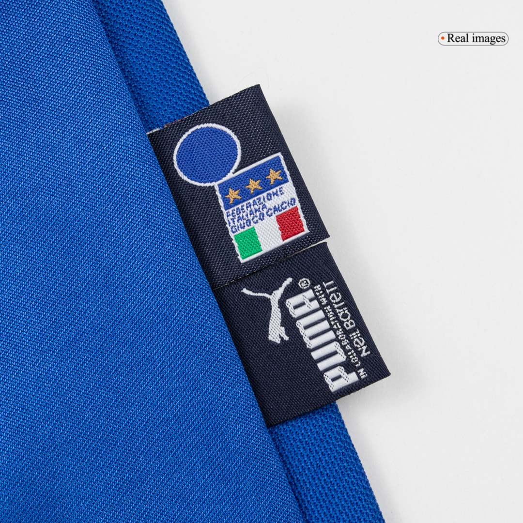 Retro Italy Mens Home Soccer Jersey 2004 Blue