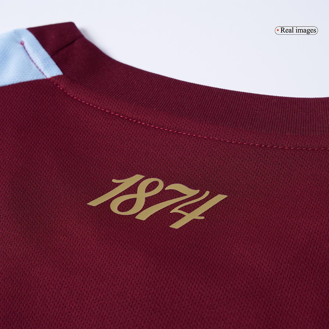 Aston Villa Mens Home Soccer Jersey 2025/26 Red