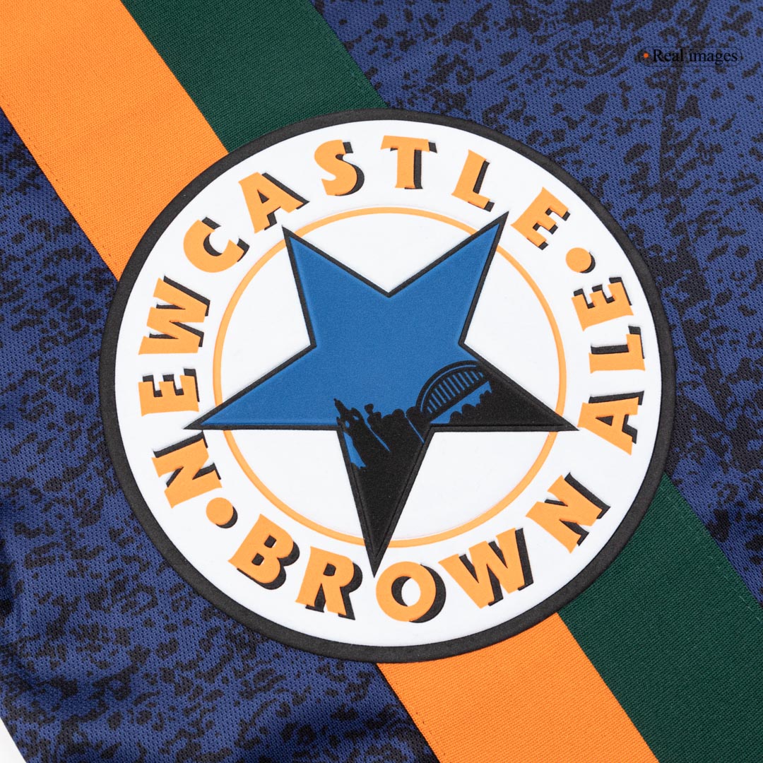 Retro Newcastle United Mens Away Soccer Jersey 1997/98 Navy