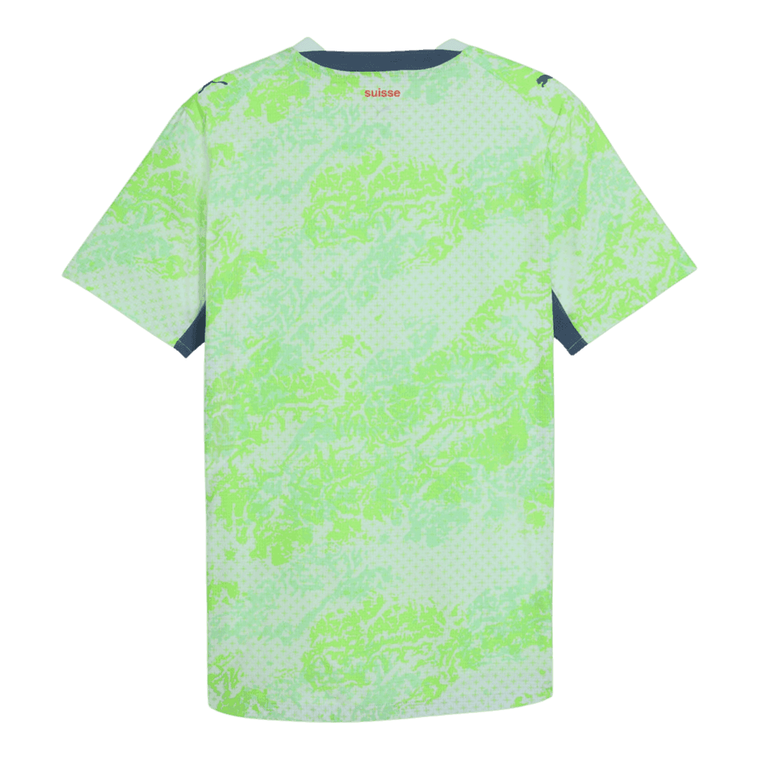 Switzerland Mens Away Soccer Jersey World Cup 2026 Green