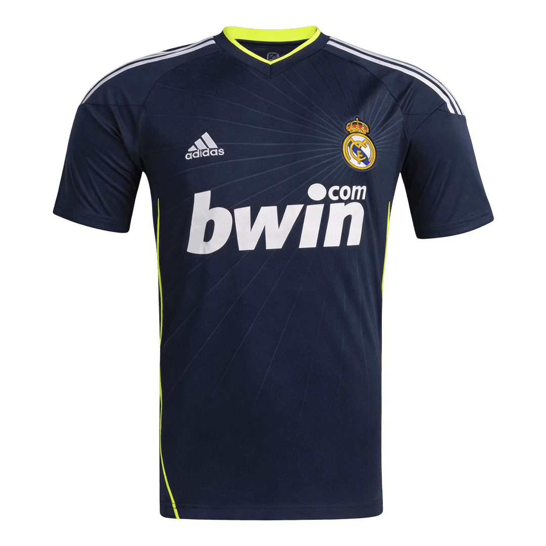 Retro Real Madrid Mens Away Soccer Jersey 2010/11 Black