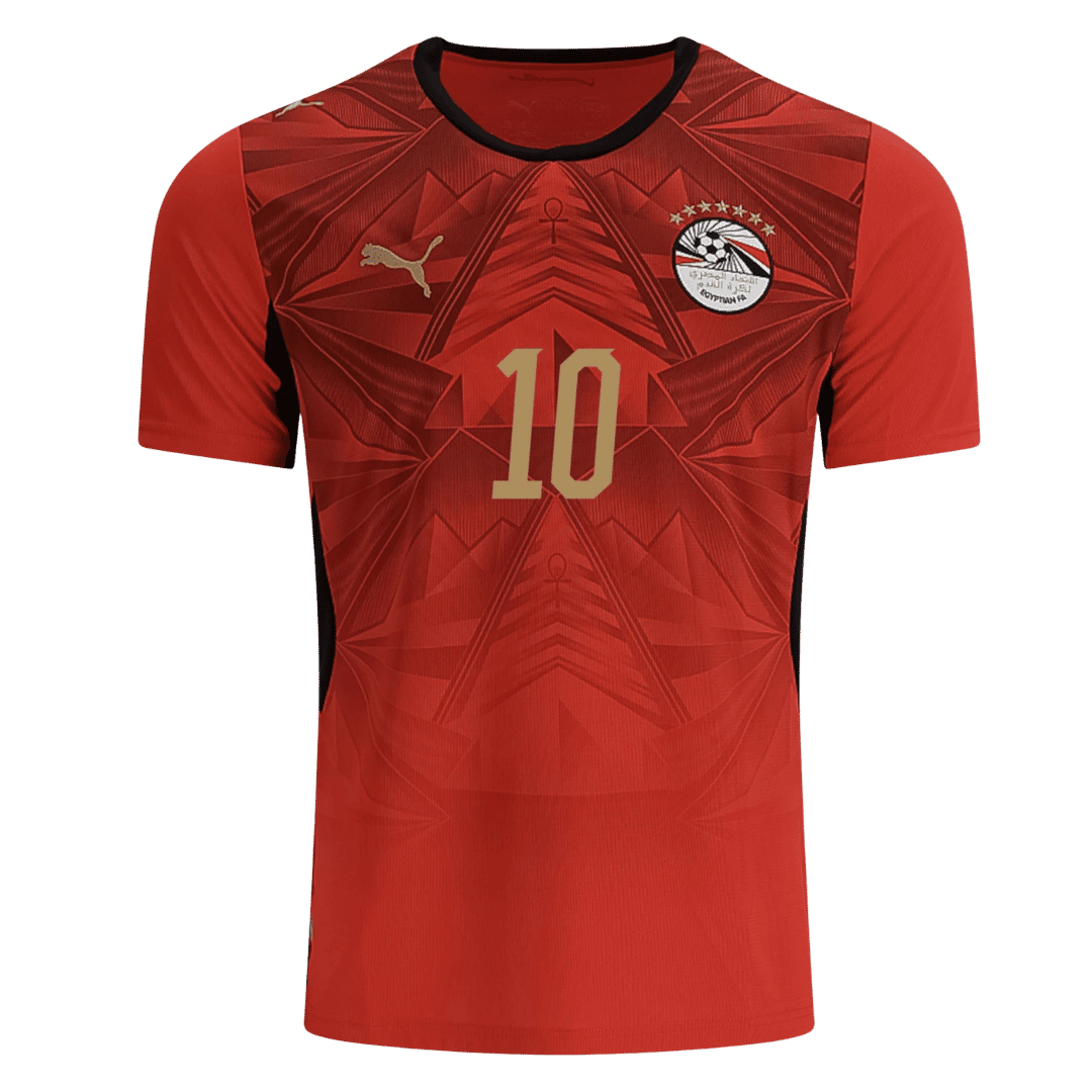 M.SALAH #10 Egypt Mens Home Soccer Jersey World Cup 2026 Red