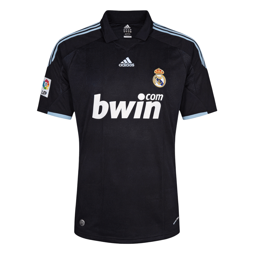 Retro Real Madrid Mens Away Soccer Jersey 2009/10 Black