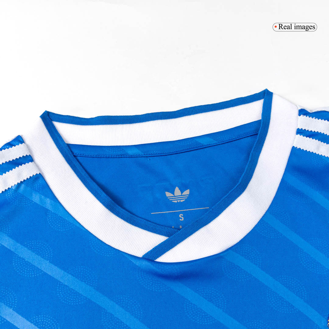 Real Madrid Mens Third Away Long Sleeve Soccer Jersey 2025/26 Blue