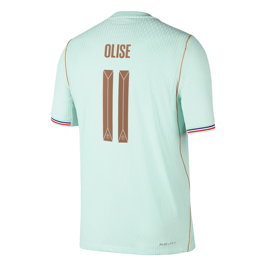OLISE #11 France Mens Away Soccer Jersey World Cup 2026 Green - Player Version