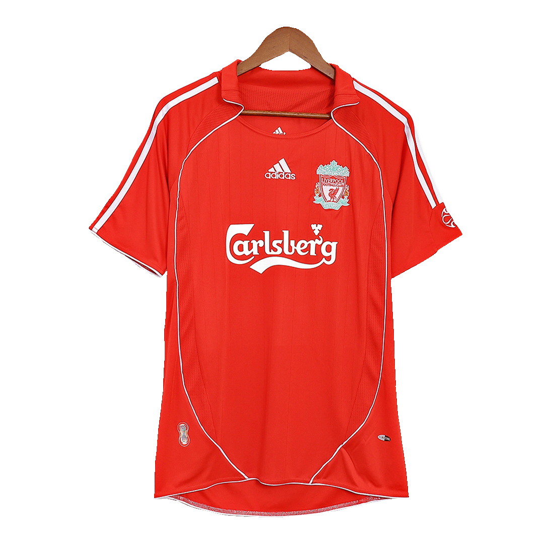 Retro Liverpool Mens Home Soccer Jersey 2006/07 Red