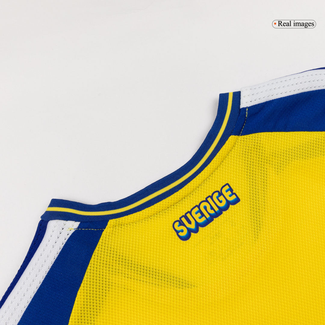 Sweden Mens Home Soccer Jersey World Cup 2026 Yellow - Player Version