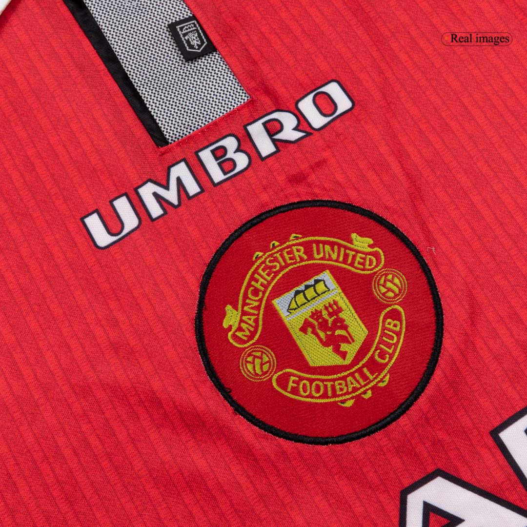 Retro Manchester United Mens Home Soccer Jersey 1996/97 Red