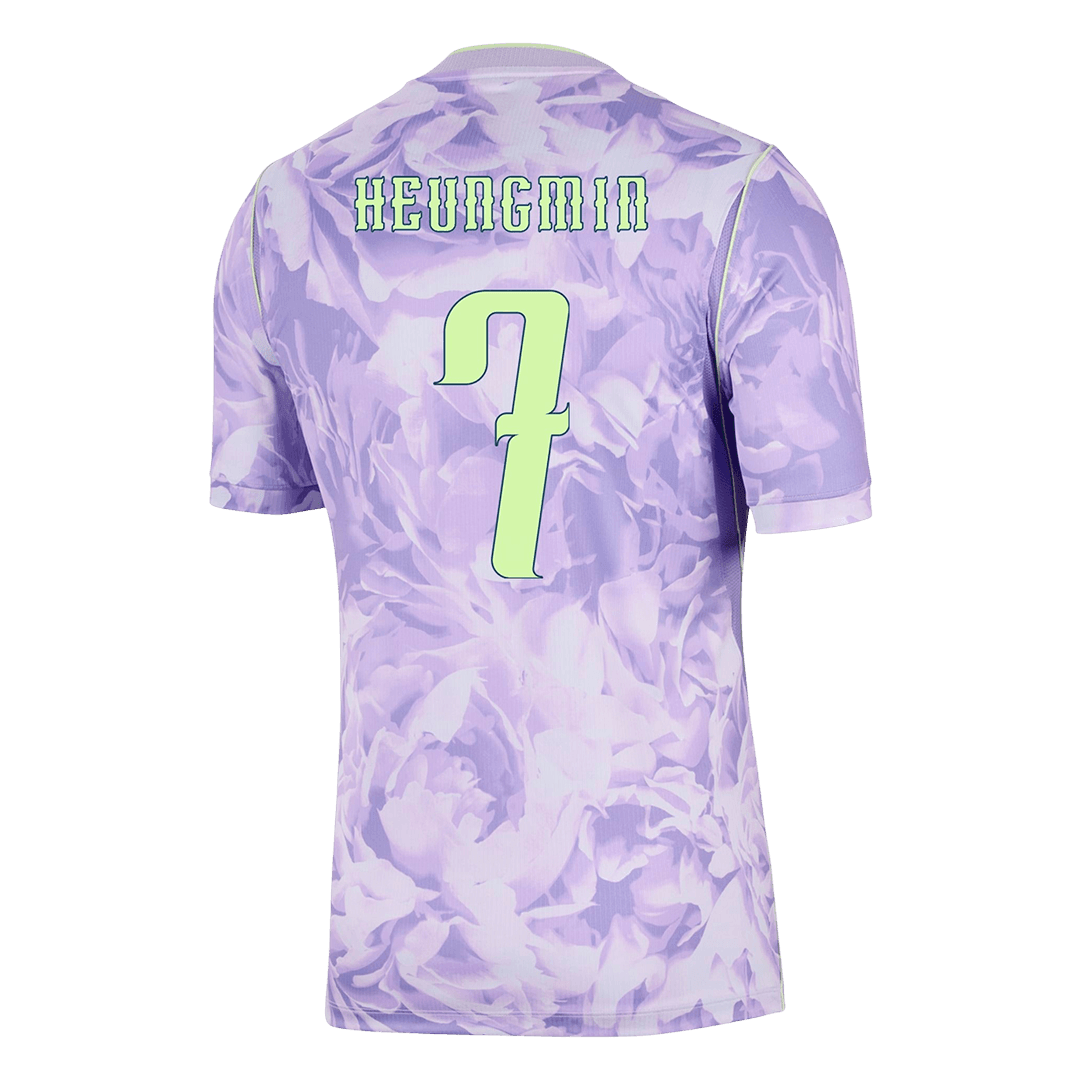 HEUNGMIN #7 South Korea Mens Away Soccer Jersey World Cup 2026 Purple