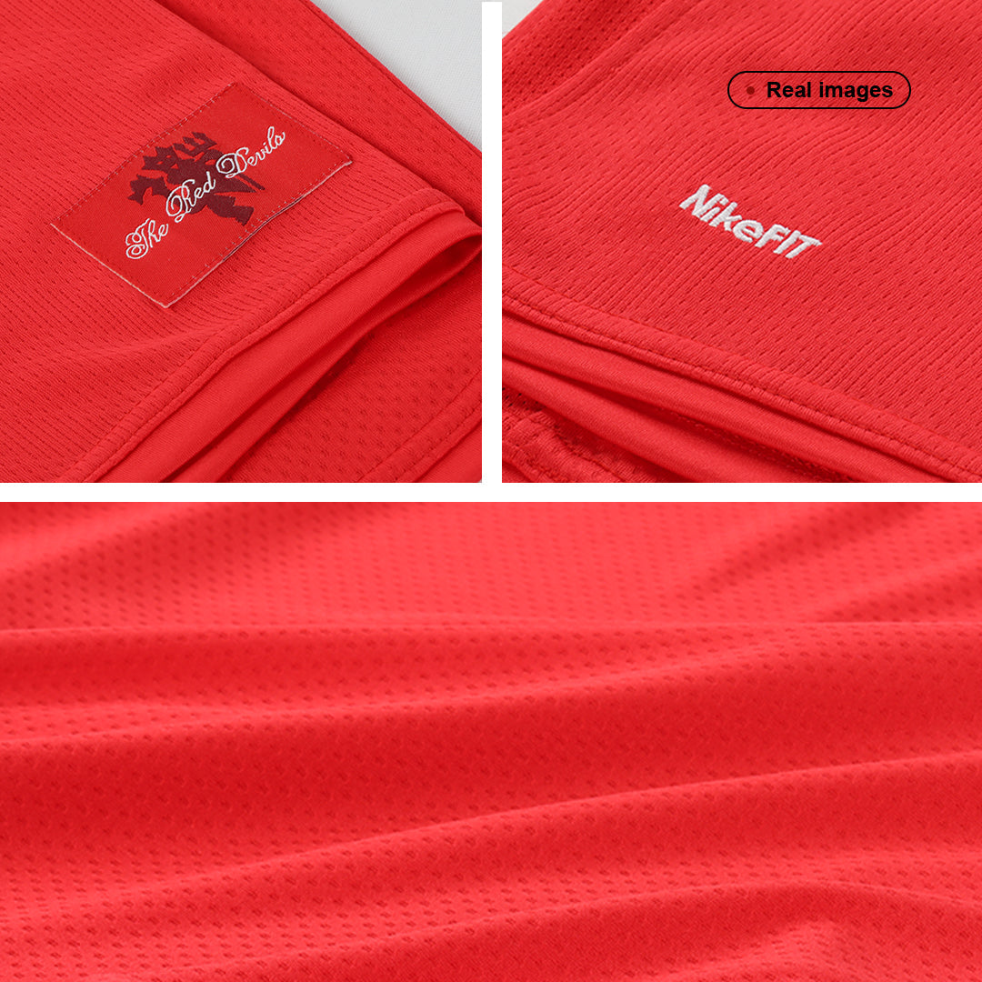 Retro RONALDO #7 Manchester United Mens Home Soccer Jersey 2007/08 Red