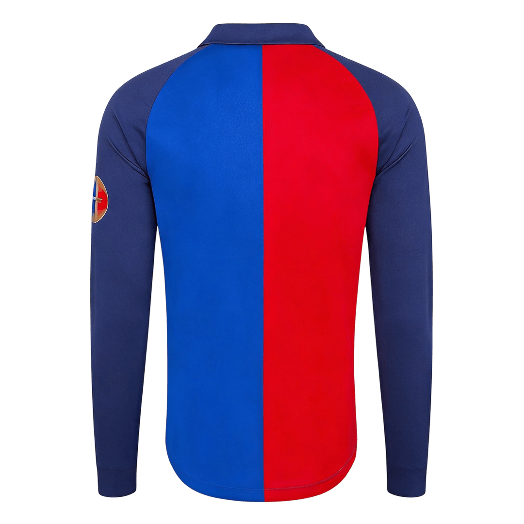 Retro Barcelona Mens Special Long Sleeve Soccer Jersey 1999/00 Red