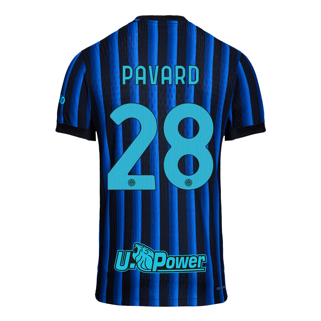 PAVARD #28 Inter Milan Mens Home Soccer Jersey 2025/26 Blue&Black - Player Version