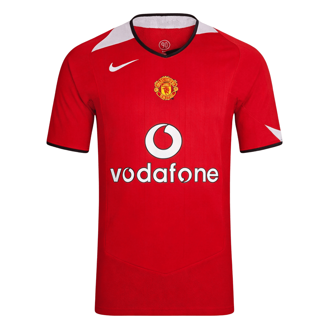 Retro Manchester United Mens Home Soccer Jersey 2004/06 Red