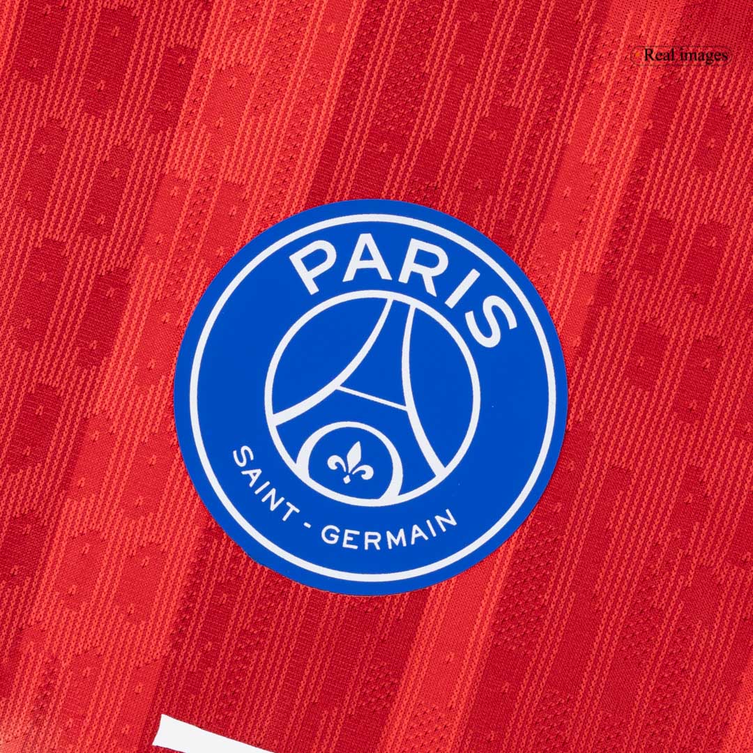 HAKIMI #2 PSG Mens Third Away Soccer Jersey 2025/26 Red - Player Version
