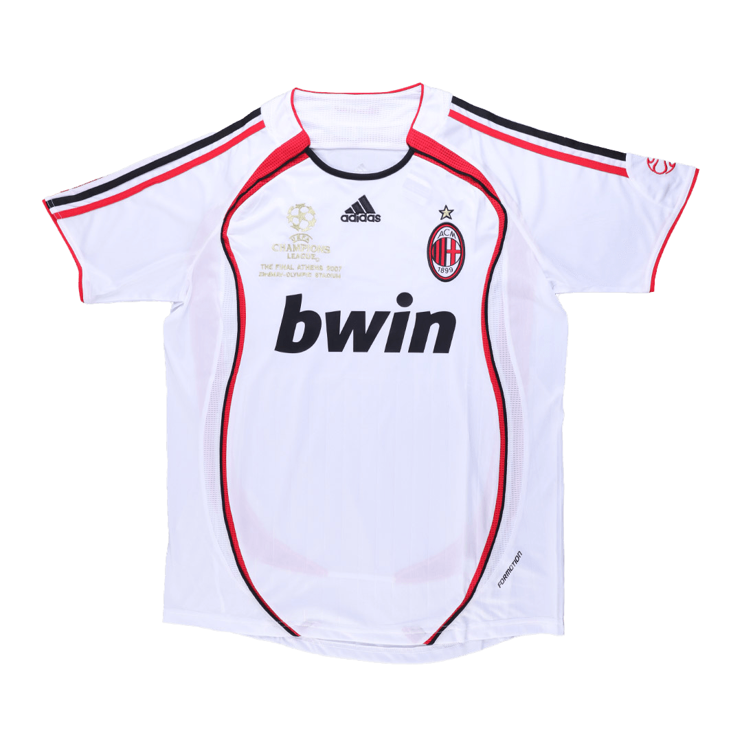 Retro AC Milan Mens Away Soccer Jersey UCL 2006/07 White
