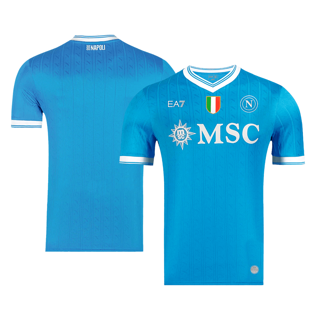 Napoli Mens Home Soccer Jersey 2025/26 Blue - Player Version